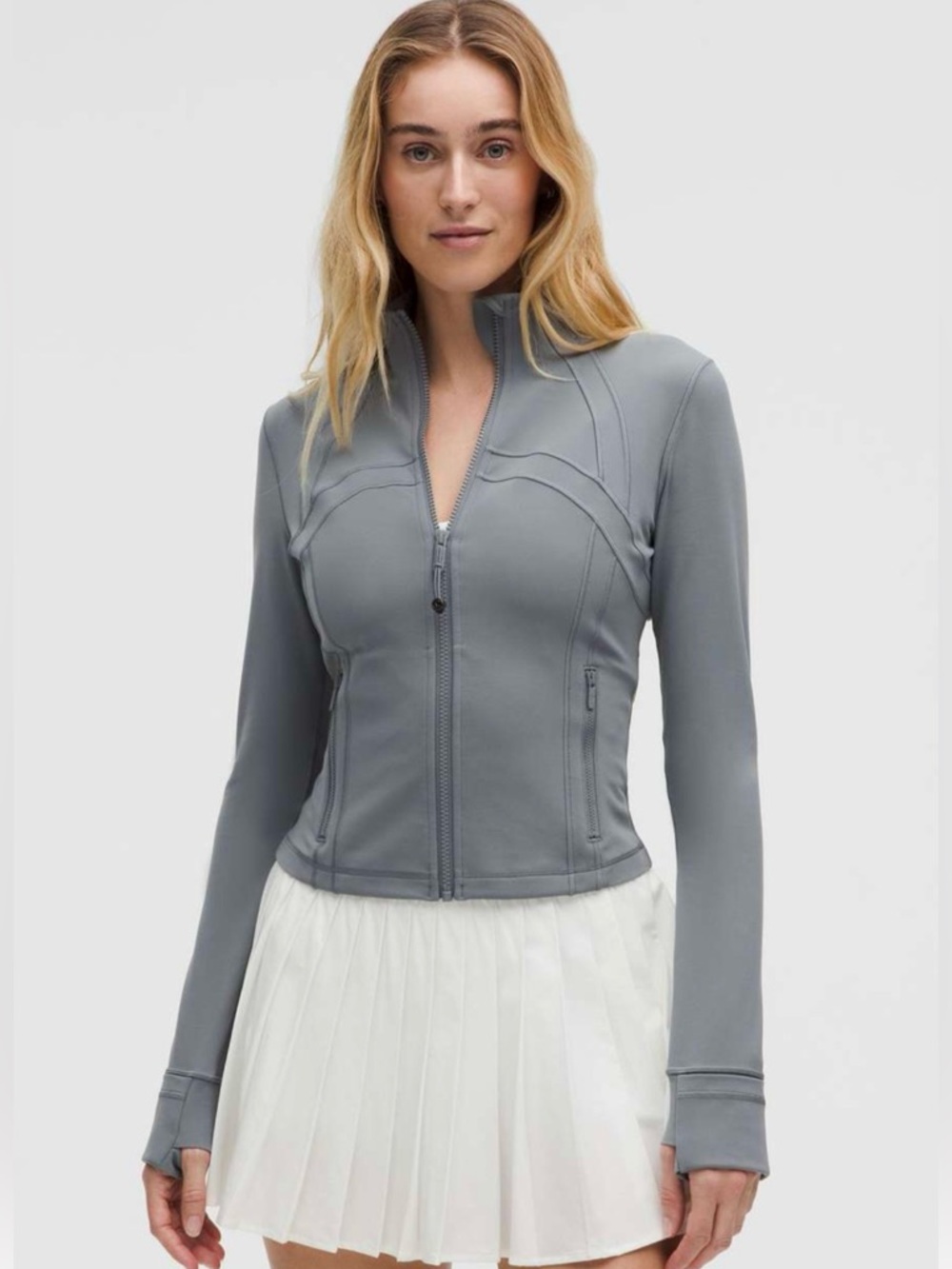 lululemon athletica Gray Fitted Bomber Jacket